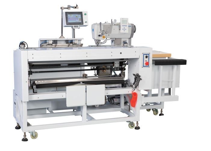 Máy Thua Khuy Áo Tự Động Với Bộ Phận Xếp Thành Phẩm Phía Trước Duerkopp Adler ASM 3102-540 Máy Thua Khuy Áo Tự Động Với Bộ Phận Xếp Thành Phẩm Phía Trước Duerkopp Adler ASM 3102-540